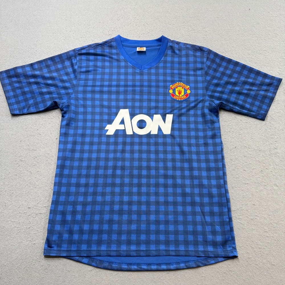 Manchester United Soccer Jersey Men 2XL Blue Nani #17 Football Home Away Repro